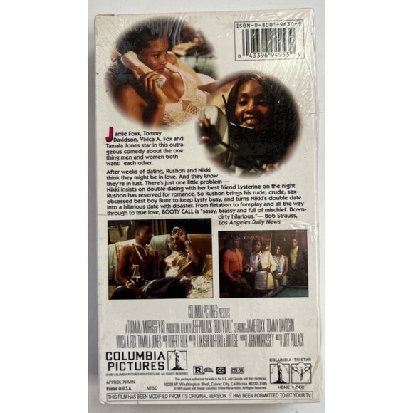 Booty Call VHS 1997 Comedy Jamie Foxx & Vivica Fox NEW FACTORY SEALED - Picture 2 of 5